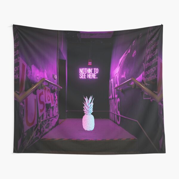 Slightly Suspicious Pineapple Tapestry