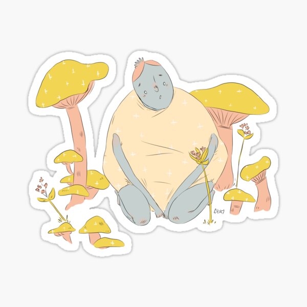Oort 0008: uncertain mushroom Sticker