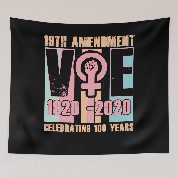 Item preview, 19th amendment celebrating 100 years vote 1920-2020 feminist gifts designed and sold by Simeon	 Dorelus.