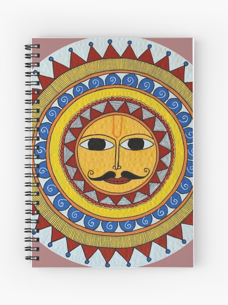 mithila painting sun