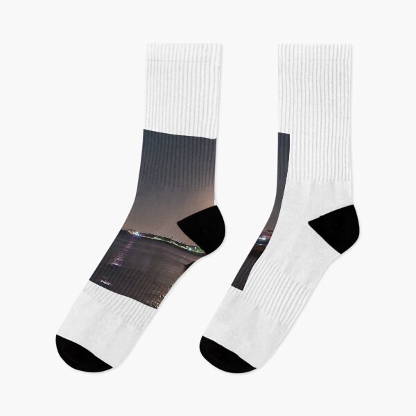 Item preview, Peaceful night view of fishing village in jeju island of south korea. designed and sold by human8891.