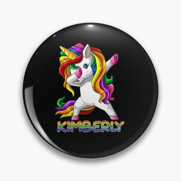 Artikelvorschau, Kimberly Name Rainbow Text - Kimberly Dabbing Unicorn Gift For Kimberly entworfen und verkauft von MariaLeona.