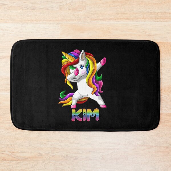 Item preview, Kim Name Rainbow Text -  Kim Dabbing Unicorn Gift For Kim designed and sold by MariaLeona.