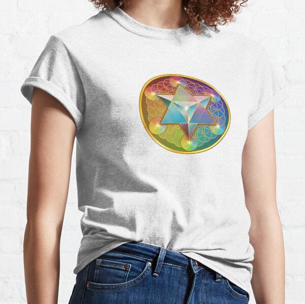 Merkabah with Flower of Life Classic T-Shirt