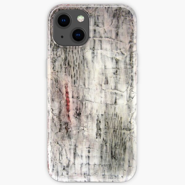 "Winter" Abstract, mixed media iPhone Soft Case