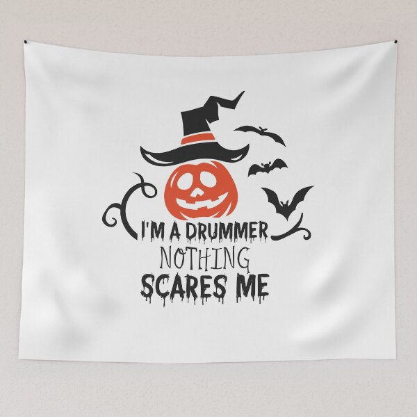 Item preview, I'm A Drummer Nothing Scares Me - Funny Drum Player Musician Halloween designed and sold by UMED :).