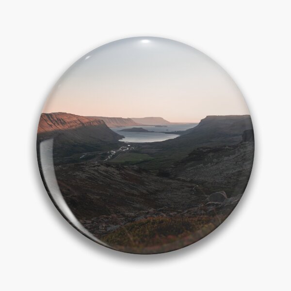 Item preview, Fjord During Midnight Sunset in Iceland designed and sold by Danny Wanders.