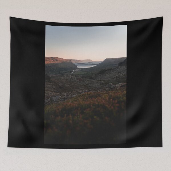 Item preview, Fjord During Midnight Sunset in Iceland designed and sold by Danny Wanders.