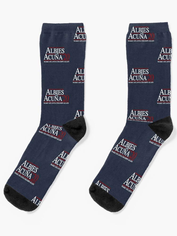 Report: Atlanta Braves' Ronald Acuna Jr. has socks with Ozzie Albies'  likeness