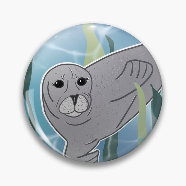Item preview, Pacific Harbor Seal - Cartoon Scene designed and sold by bellamousse design co.