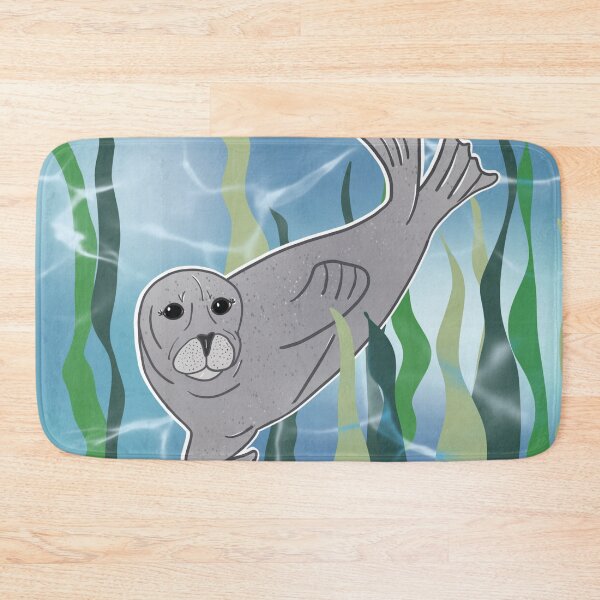 Item preview, Pacific Harbor Seal - Cartoon Scene designed and sold by bellamousse design co.