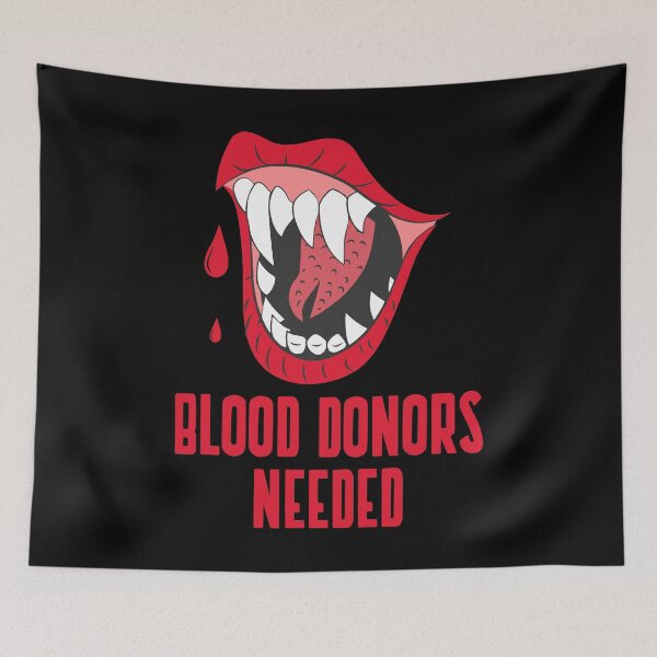 Item preview, Blood Sucking Vampire - Blood Donors Needed designed and sold by seesaw-clothing.