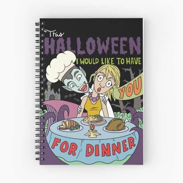 Item preview, Vampiros de Halloween: este Halloween me gustaría que estuvieras cenando designed and sold by Konnectd.