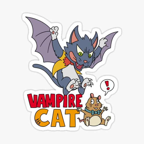 Halloween Vampires – Vampire Cat Sticker