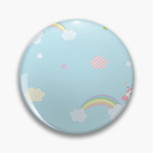 Item preview, Baby Blue Rainbow Unicorn  designed and sold by newburyboutique.