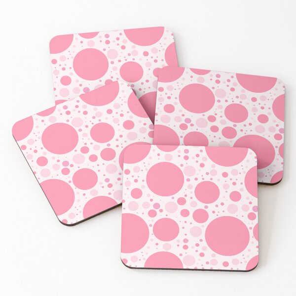 Item preview, Scattered Polka Dots in Pinks on Light Pink Background designed and sold by Bumblefuzzies.