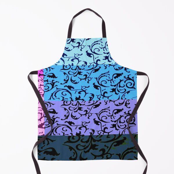 Item preview, ARABIATA 23 black blue patterns Morocco Essaouira flowers leaves design arabesques scrolls decor designed and sold by dragonemma.