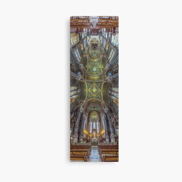 La Basilique Notre Dame de Fourviere, Lyon, France Canvas Print
