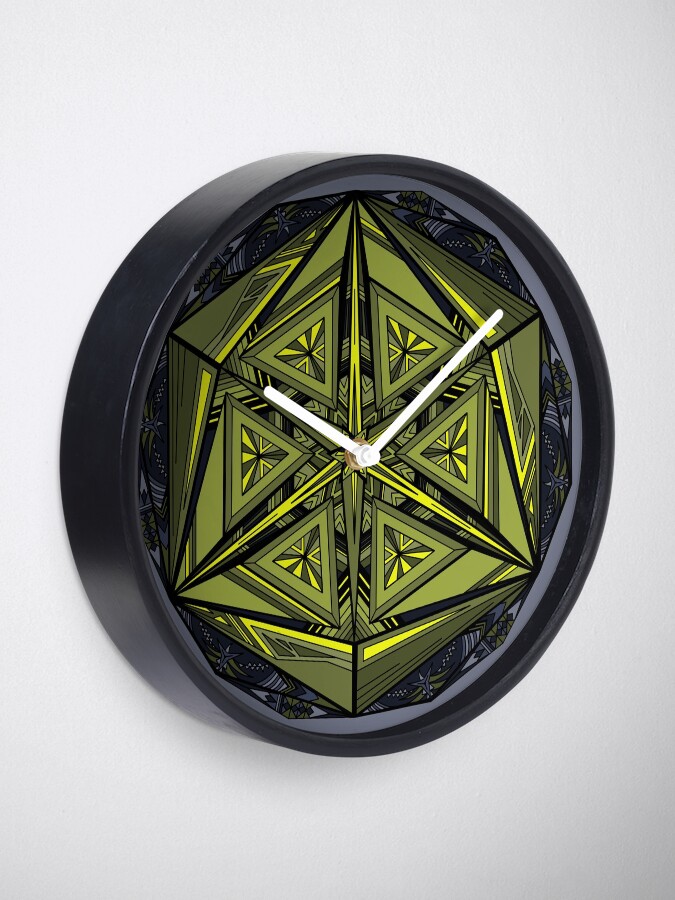 Alternate view of Sticky Weeds Mandala Clock