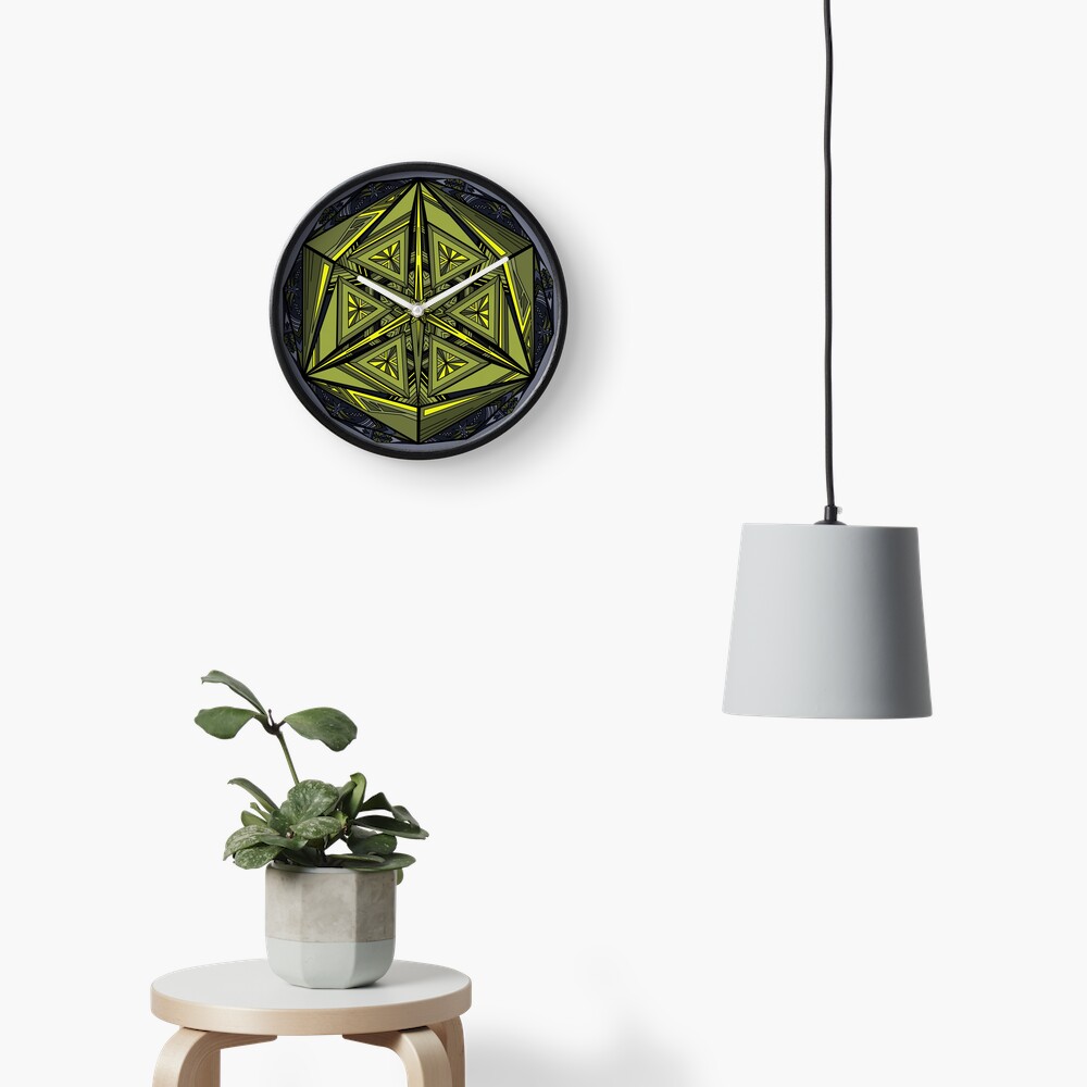 Sticky Weeds Mandala Clock