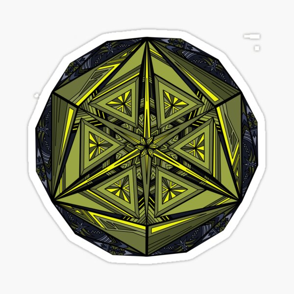 Sticky Weeds Mandala Sticker