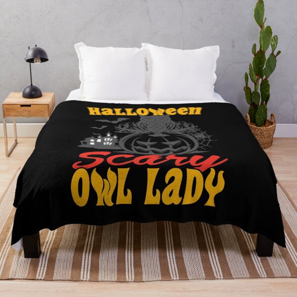 Item preview, Scary Halloween Owl Lady | halloween owl designed and sold by Beautiful Designs.