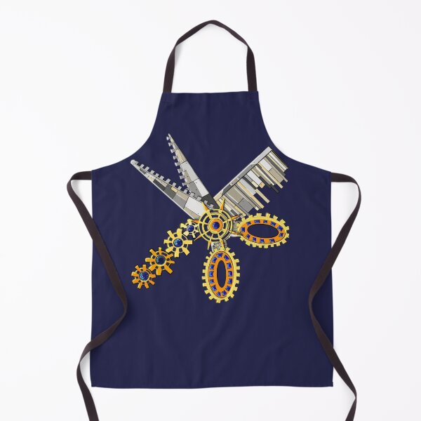 Steam Punk Scissors and Comb Apron
