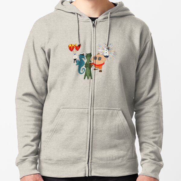 Drinking Out of Cups Zipped Hoodie