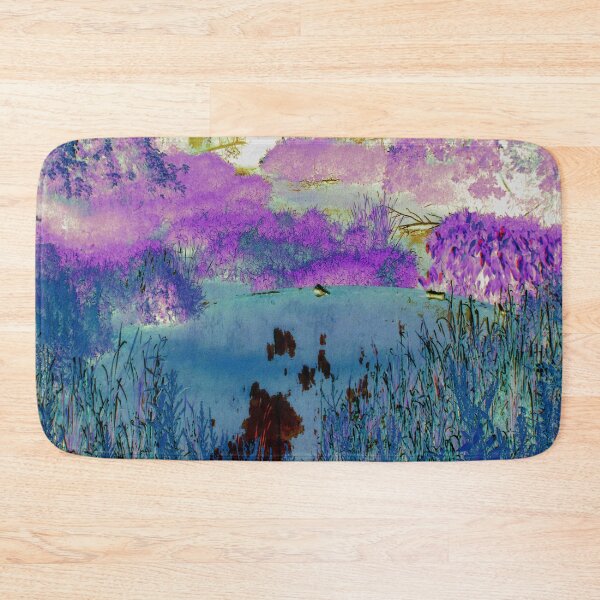 Item preview,  deep purple blue  wood and grass scene designed and sold by whitedove457.