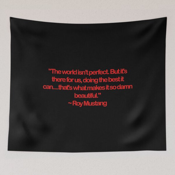 Item preview, Roy Mustang - Quote (Red Font) designed and sold by Epicanimequotes.