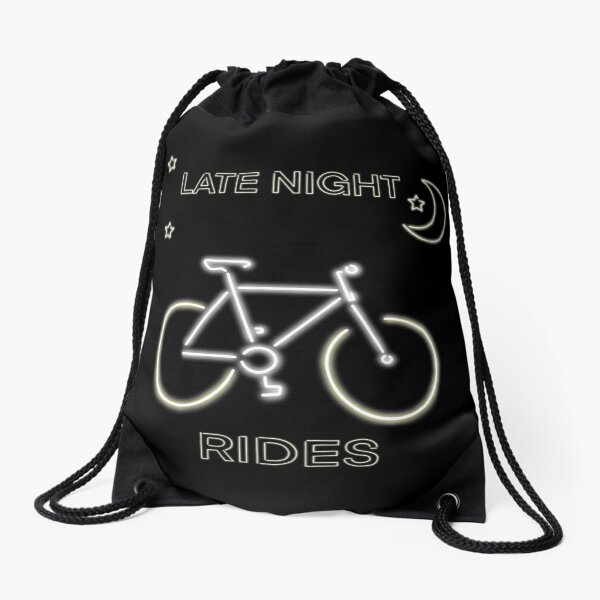 Late Night Rides V2 Drawstring Bag