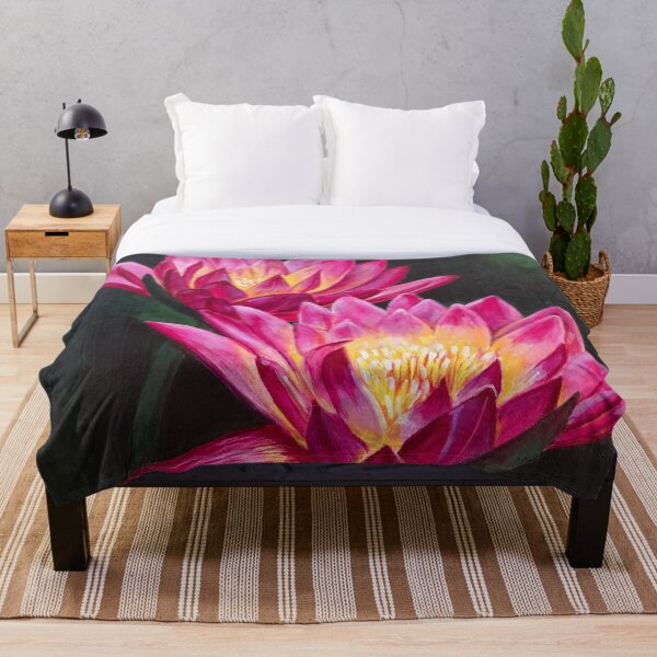 Item preview, Glowing Waterlilies designed and sold by Heather Thomas Olson.