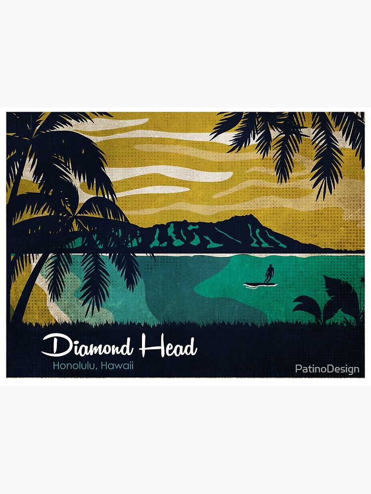 "Diamond Head Hawaii" Canvas Print for Sale by PatinoDesign Redbubble