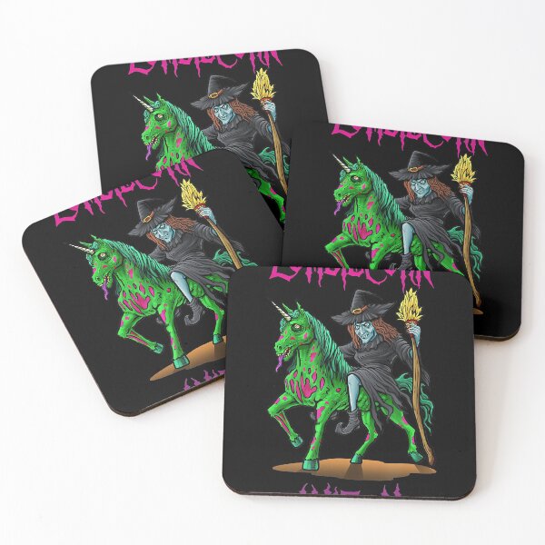 Item preview, Funny Witch ZombieCorn Zombie Halloween, Gothic Unicorn designed and sold by PatelLayla.