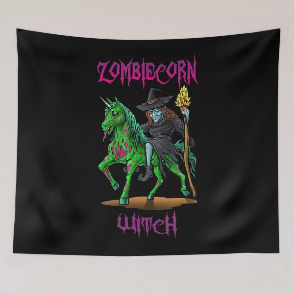 Item preview, Funny Witch ZombieCorn Zombie Halloween, Gothic Unicorn designed and sold by PatelLayla.