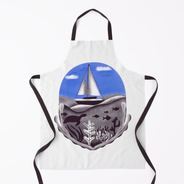 Item preview, Boat Sailing - Black & White Boat Sailing - Sail Boat Sailer Gift designed and sold by HappyTees Lab.