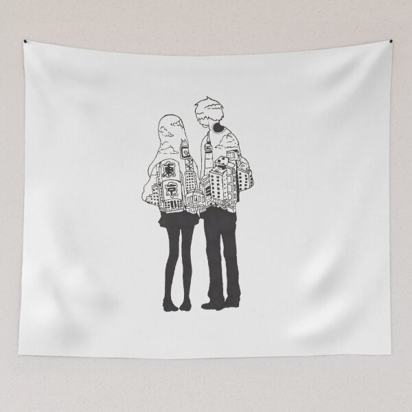 Item preview, Anime city couple designed and sold by MysticStudio.