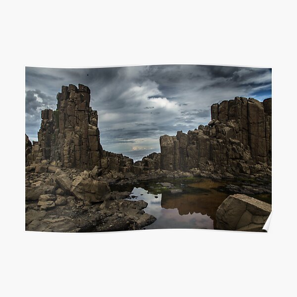 Rocks and storm Poster