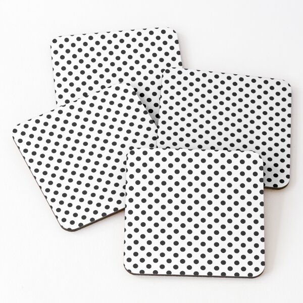 Item preview, Black Polka Dots on White Background designed and sold by Bumblefuzzies.
