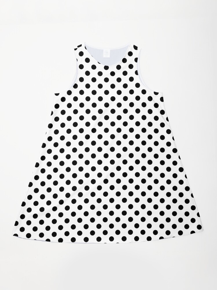 Black Polka Dots on White Background" A-Line Dress for Sale by  Bumblefuzzies | Redbubble
