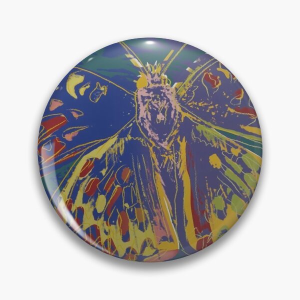 Item preview, AW Silverspot Butterfly in blue designed and sold by Peace,Love & Art.