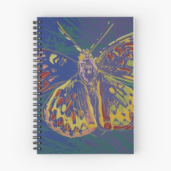 Item preview, AW Silverspot Butterfly in blue designed and sold by Peace,Love & Art.