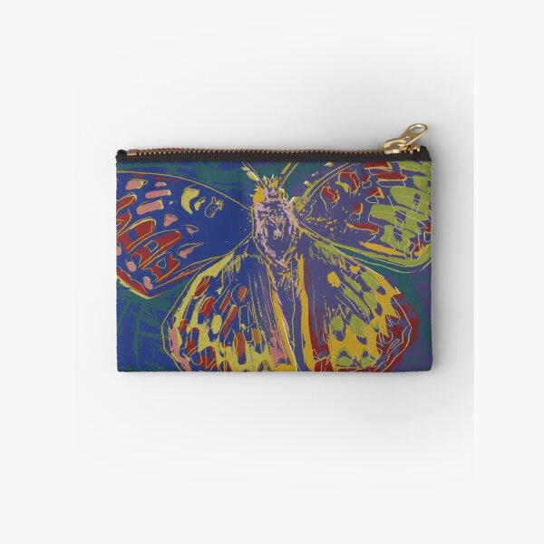 Item preview, AW Silverspot Butterfly in blue designed and sold by Peace,Love & Art.