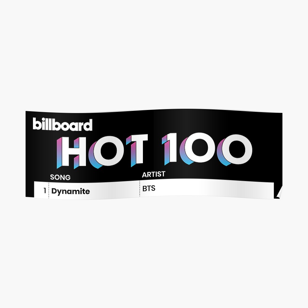 Bts Dynamite 1 On Billboard Hot 100 Mask By Luanasb Redbubble