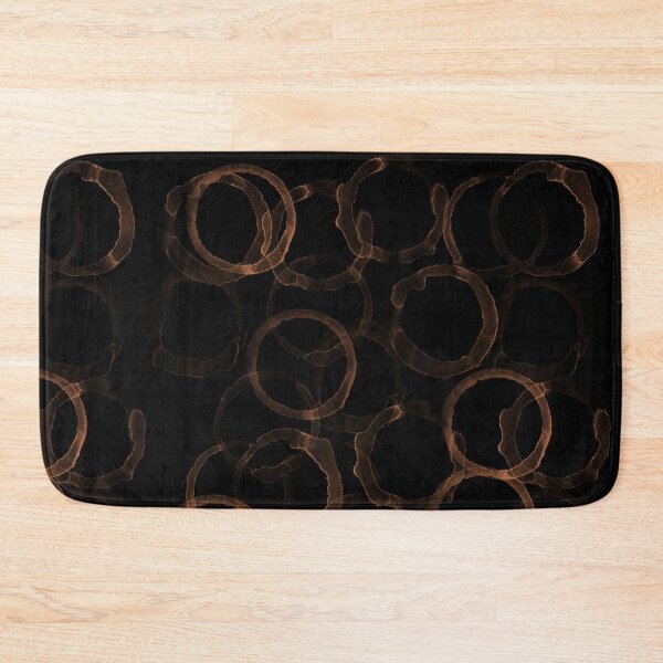 Item preview, Water Rings in Light Red Orange on Black Abstract designed and sold by Darcy777.