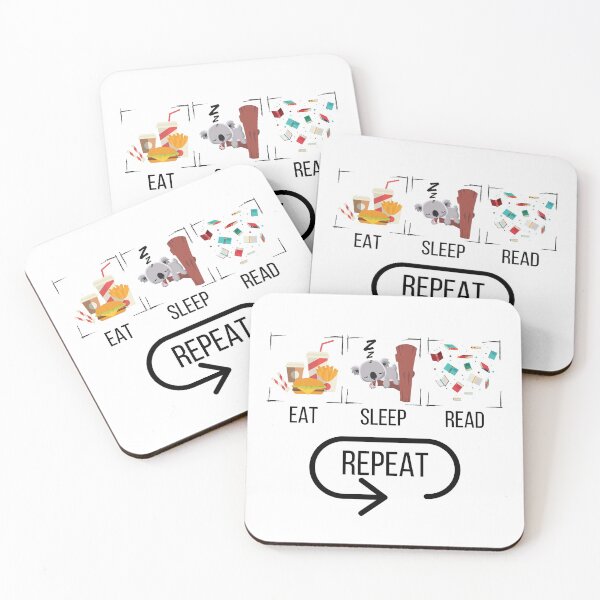 Item preview, Eat, sleep, read, repeat! designed and sold by clara wafik.