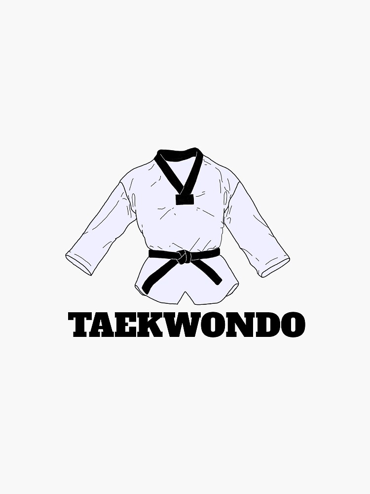 Taekwondo Dobok Sticker for Sale by IommiDesigns
