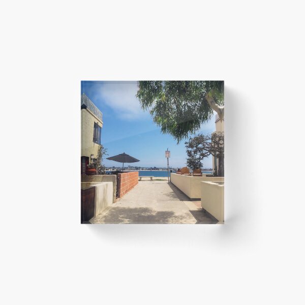 Item preview, San Diego Mission Beach alleyway designed and sold by offdutyplaces.