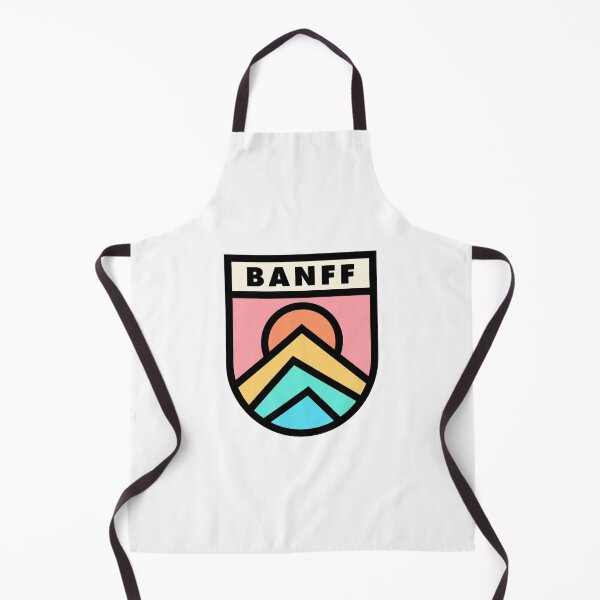 Item preview, Banff Retro Badge Black Lines designed and sold by modeoftravel.