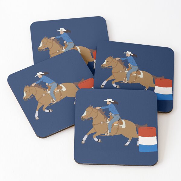 Item preview, Cartoon Barrel Racer & Her Horse-lemminglife designed and sold by lemminglife.